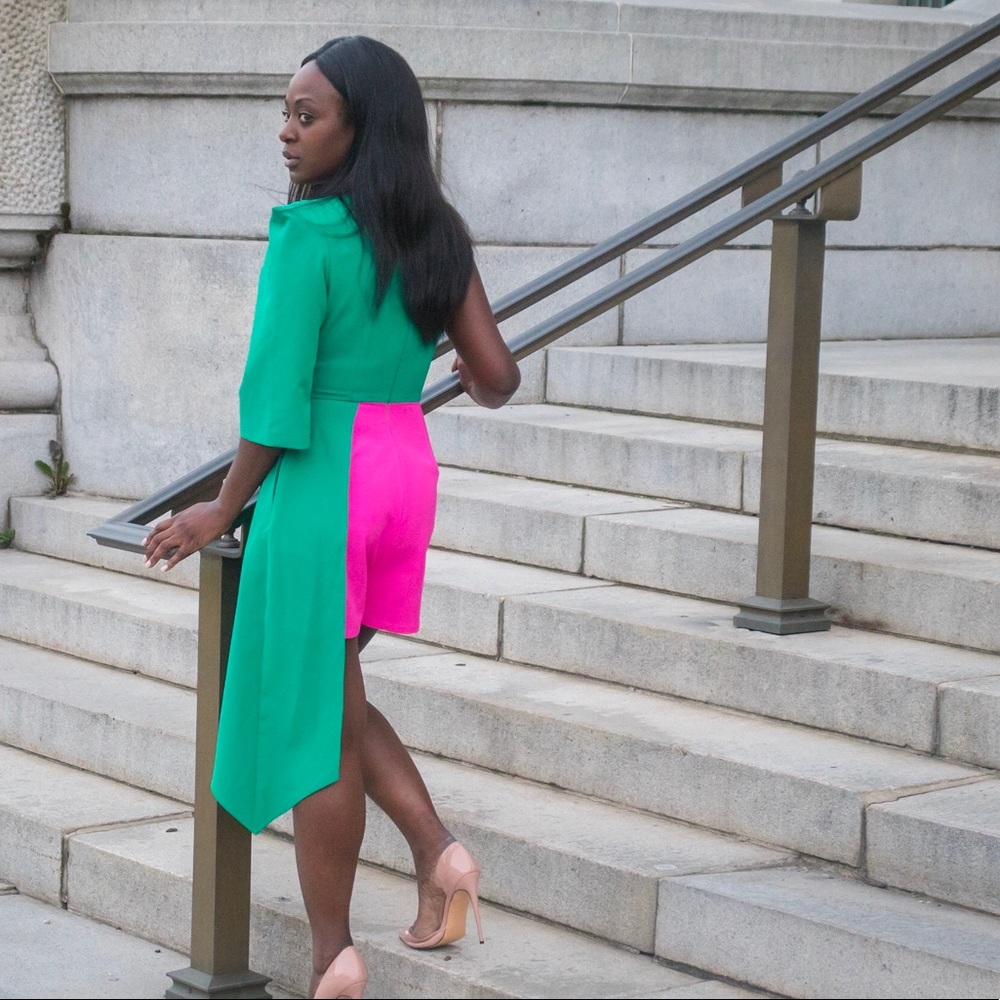 Color block Romper - Picture 3 of 3